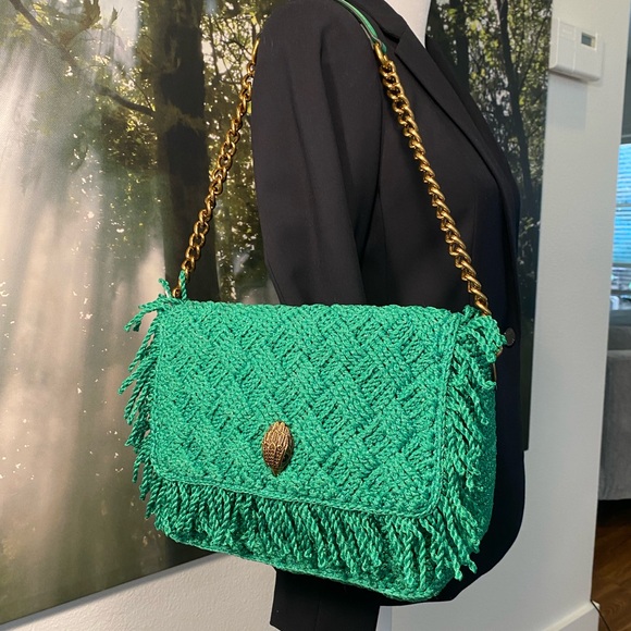 NWT‎ Kurt Geiger Crochet Kensington Shoulder Bag - Picture 2 of 11